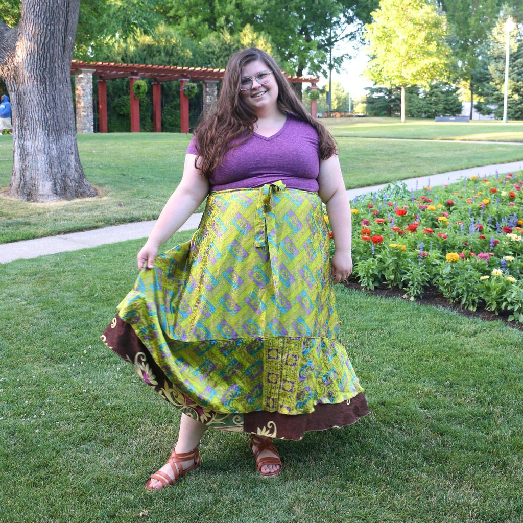 The Original Sari Wrap Skirt by Darn Good Yarn