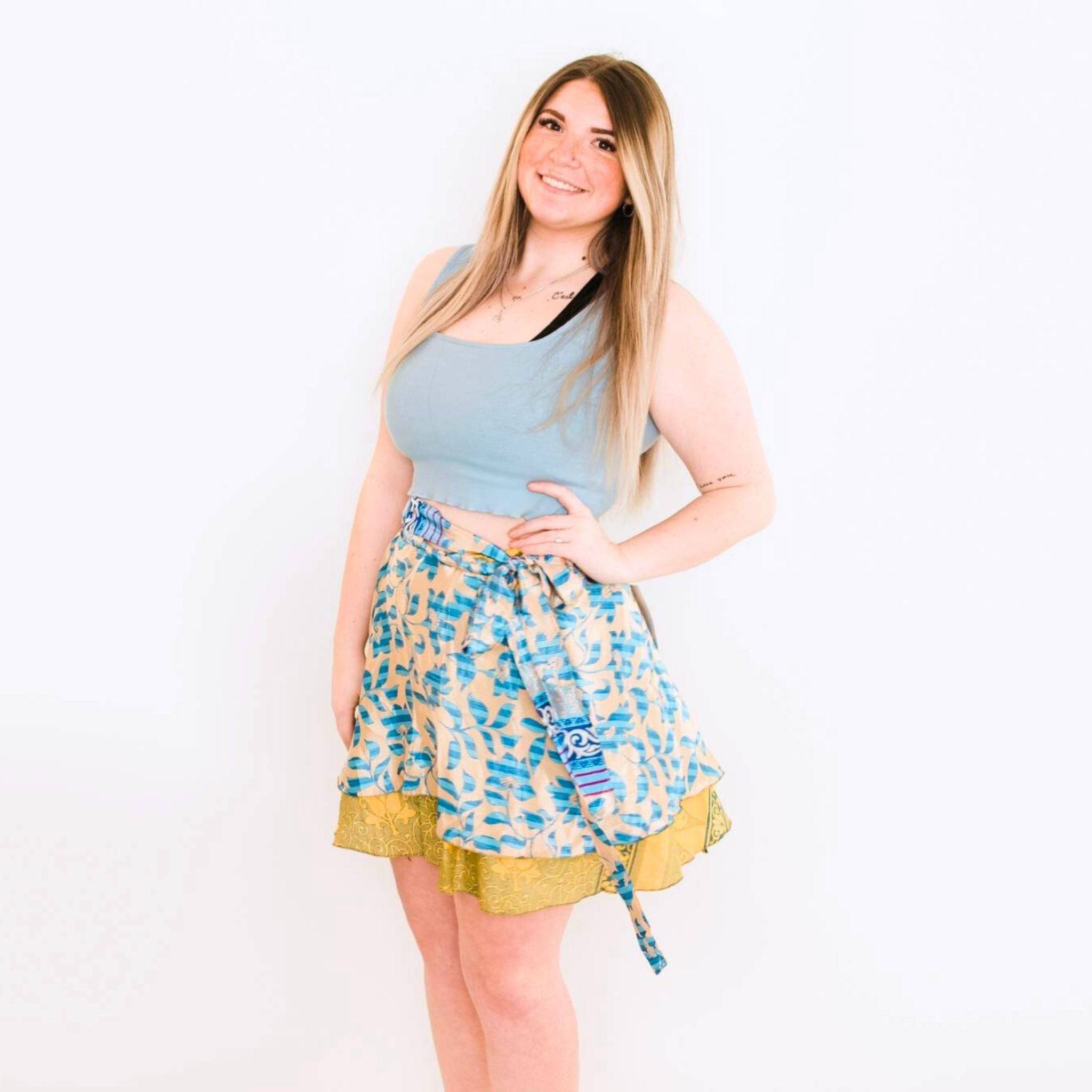 The Original Sari Wrap Skirt by Darn Good Yarn