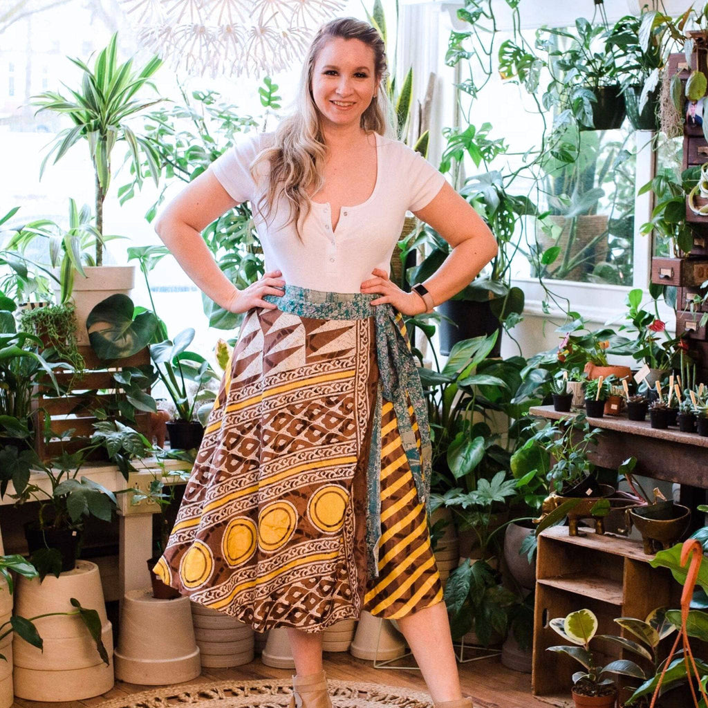 The Original Sari Wrap Skirt by Darn Good Yarn