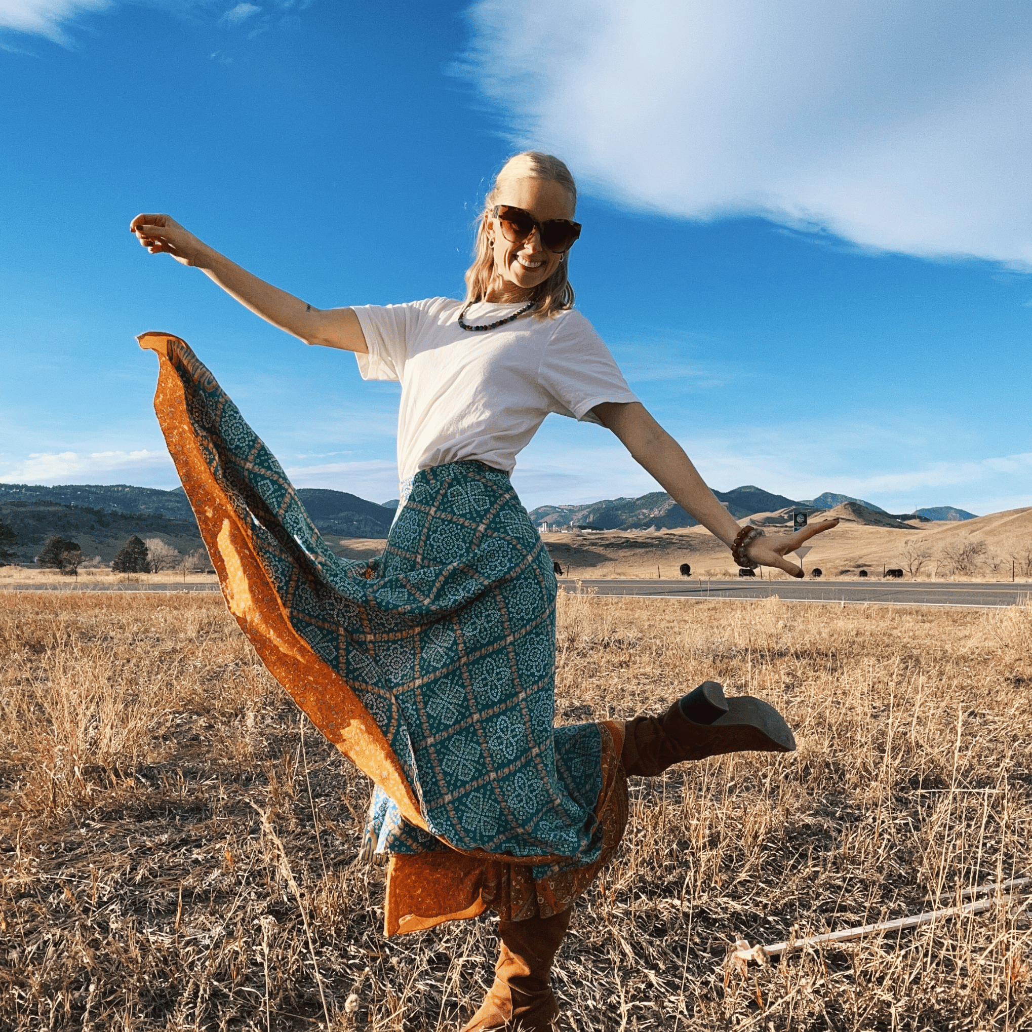 The Original Sari Wrap Skirt by Darn Good Yarn