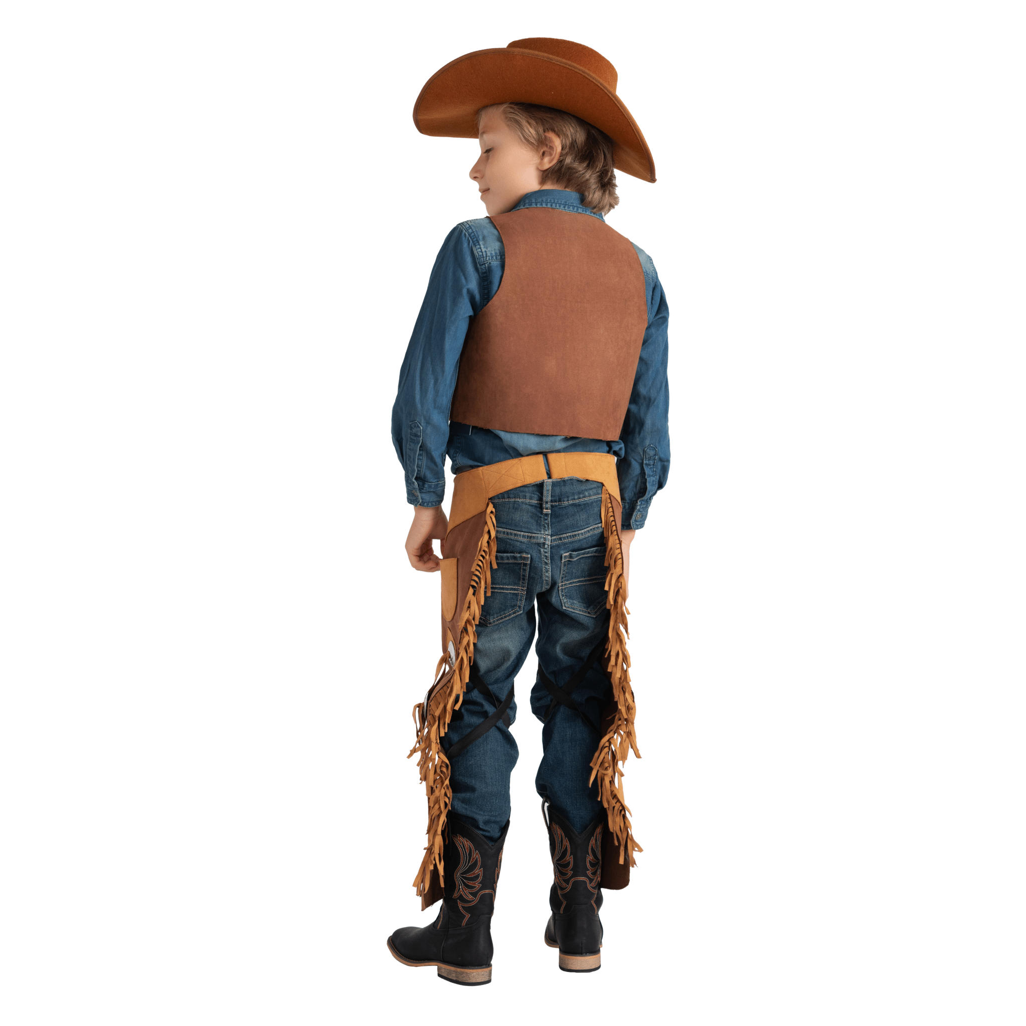 Cowboy Chaps and Vest by Dress Up America