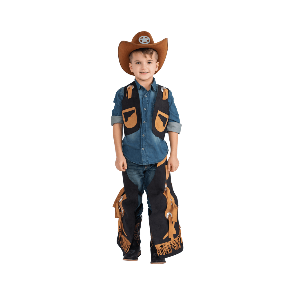 Cowboy Chaps and Vest by Dress Up America