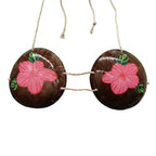 Hibiscus Flower Coconut Bra by 3wishes.com