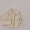 Baby Autumn Waffle-Knit Cardigan Set by Baby Joy
