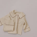 Baby Autumn Waffle-Knit Cardigan Set by Baby Joy