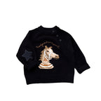 Cartoon Horse Year Knitted Sweater Children's Clothing Sweater by Baby Joy