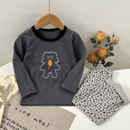 Boneless Pure Cotton Thermal Underwear Set For Boys And Girls Autumn Tops And Pants by Baby Joy