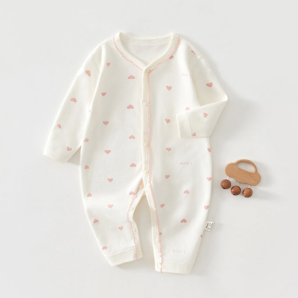 Pure Cotton Long-sleeve Baby Bodysuit by Baby Joy