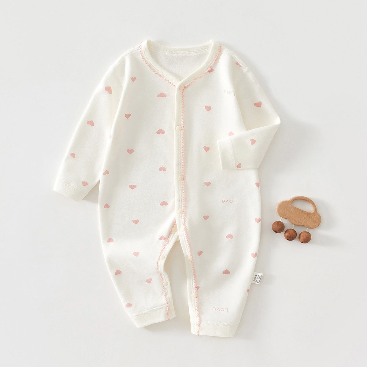 Pure Cotton Long-sleeve Baby Bodysuit by Baby Joy