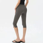 High-Waist Slim-Fit Yoga Leggings for Women – 7/8 Length Tight Fit Fitness Pants by FitiqueFit