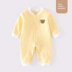 Infant Clothing Class A Pure Cotton Seamless Onesie Baby Pajamas Winter Underwear Crawling Suit by Baby Joy
