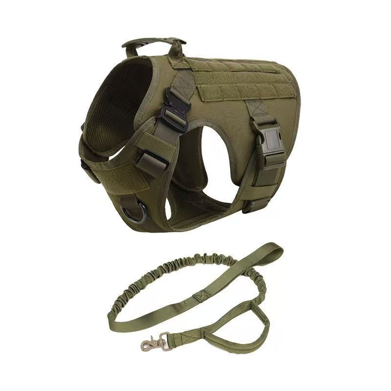 Military Tactical Dog Harness German Shepherd Adjustable Pet Dog Back by My Store