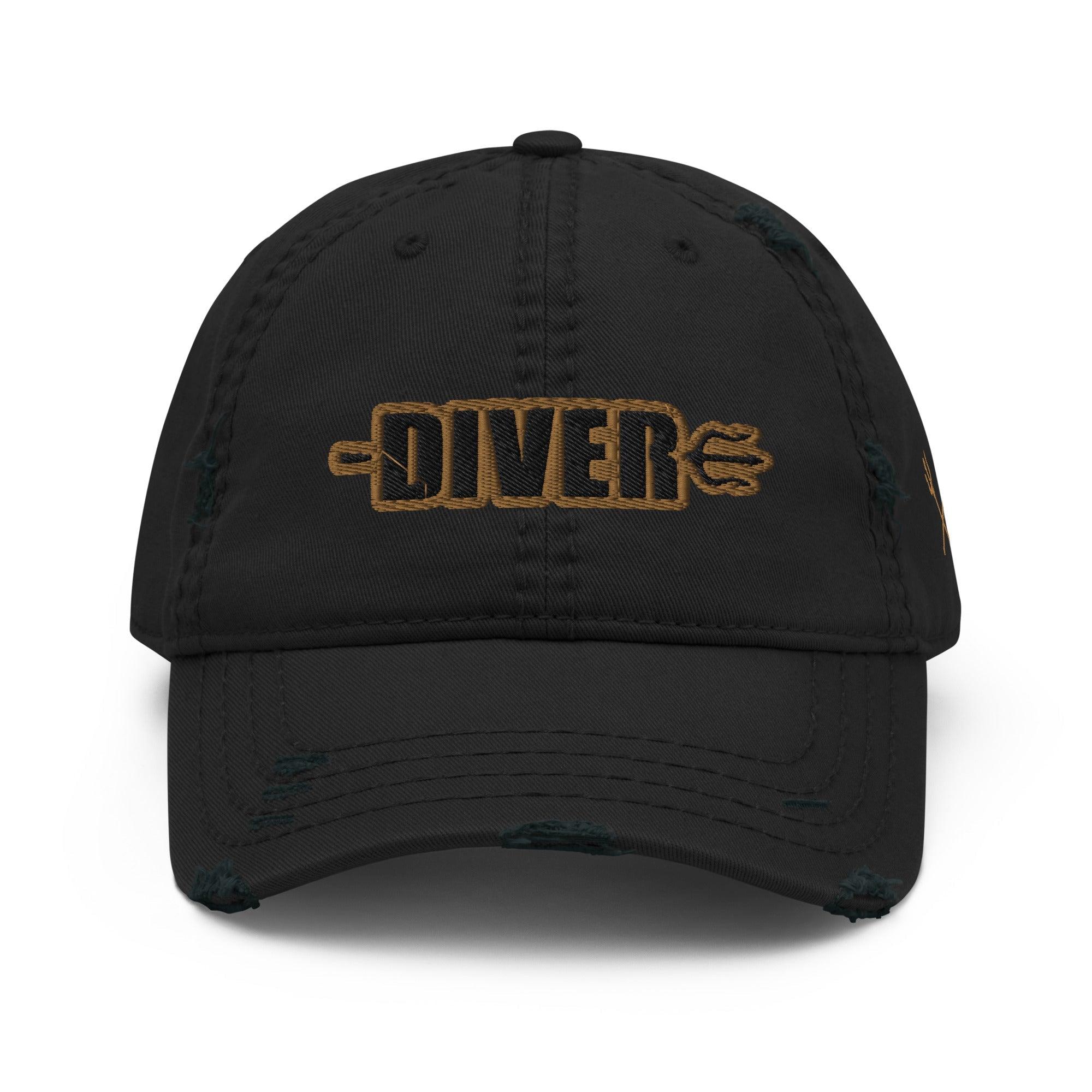 DIVER / STAY DEEP Distressed Dad Hat by DeepSea Locker