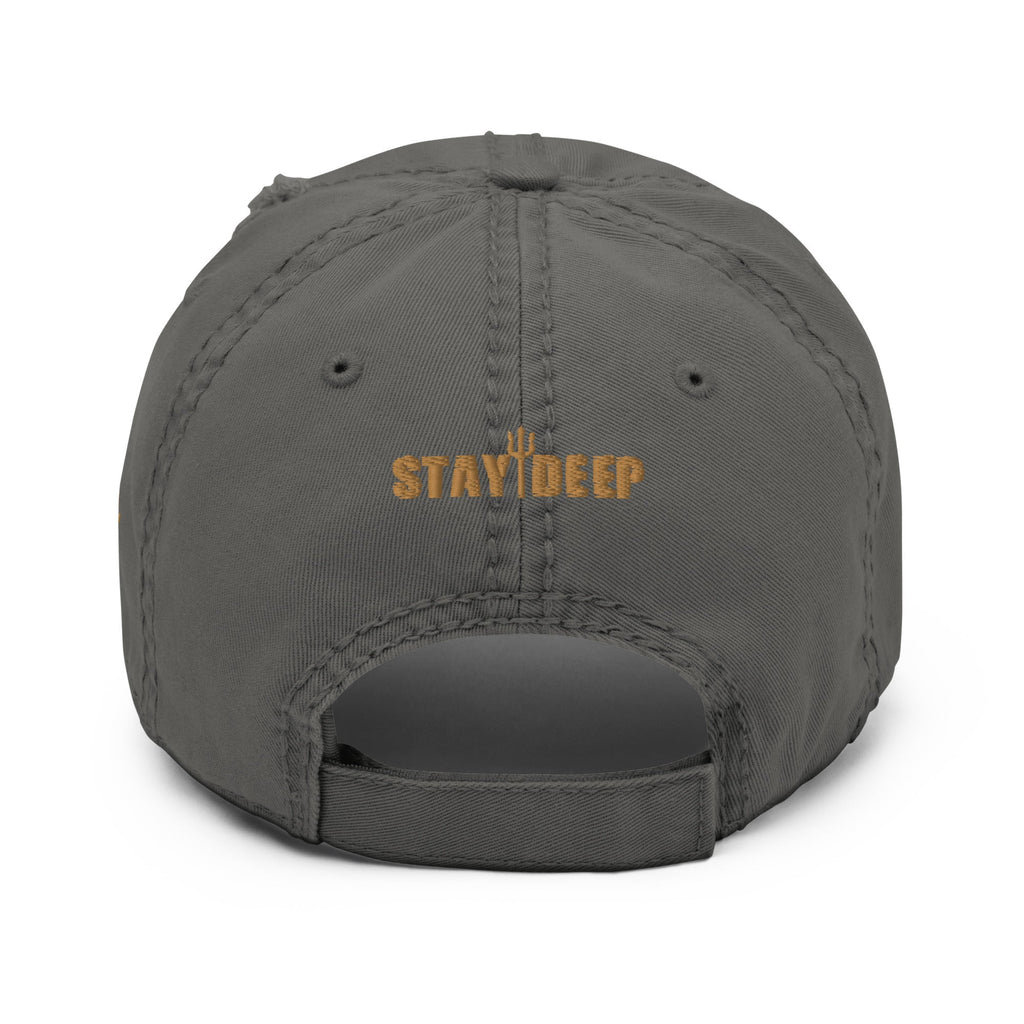 DIVER / STAY DEEP Distressed Dad Hat by DeepSea Locker