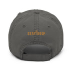 DIVER / STAY DEEP Distressed Dad Hat by DeepSea Locker