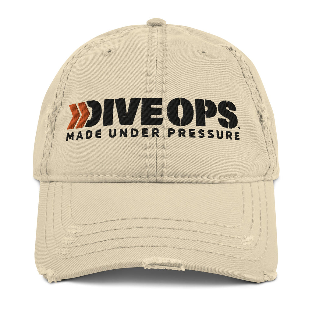DIVE OPS™ / Distressed Dad Hat by DeepSea Locker