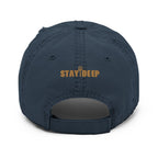 DIVER / STAY DEEP Distressed Dad Hat by DeepSea Locker