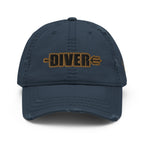 DIVER / STAY DEEP Distressed Dad Hat by DeepSea Locker
