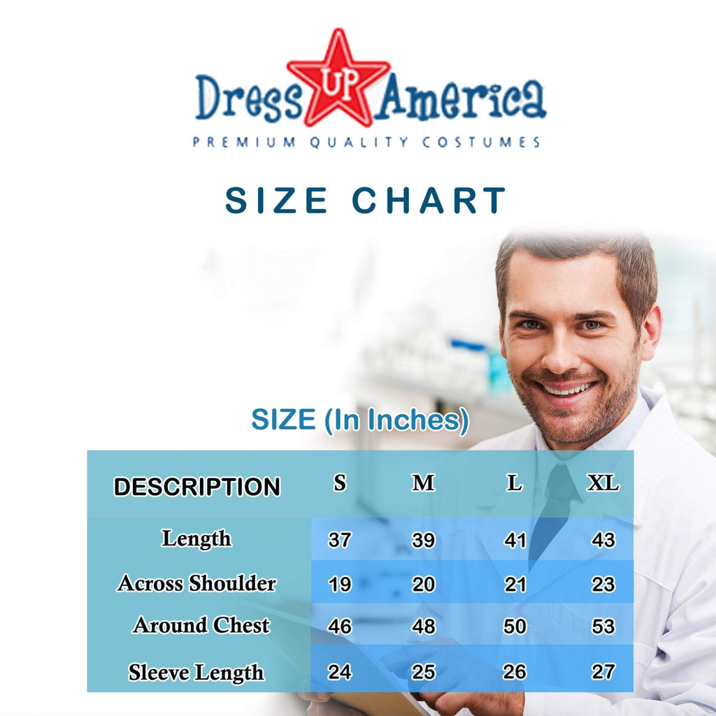 Costume Lab Coat - Adults by Dress Up America