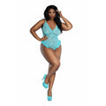 Dreamgirl Plus Lace Teddy with Ruffles by Dreamgirl