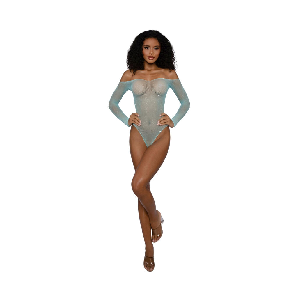 Dreamgirl Rhinestone Off Shoulder Bodystocking by Dreamgirl