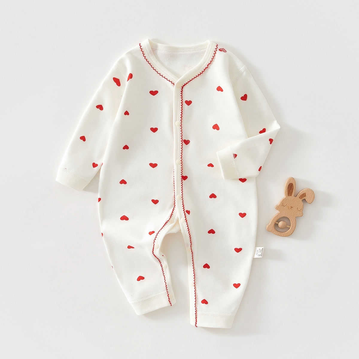 Pure Cotton Long-sleeve Baby Bodysuit by Baby Joy