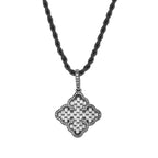 Full-diamond zircon four-leaf clover necklace by nowadaysfashion