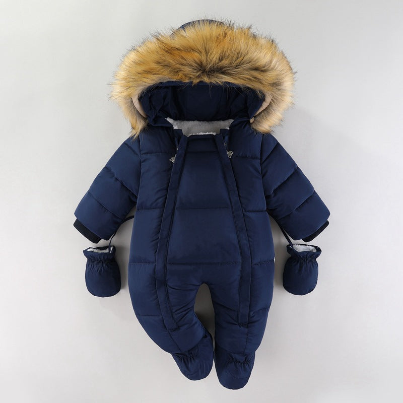 Jumpsuit Fleece-lined Quilted Cotton-padded Clothes by Baby Joy