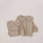 Baby Autumn Waffle-Knit Cardigan Set by Baby Joy