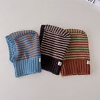Childrens Contrast-Color Striped Knitted Hat by Baby Joy
