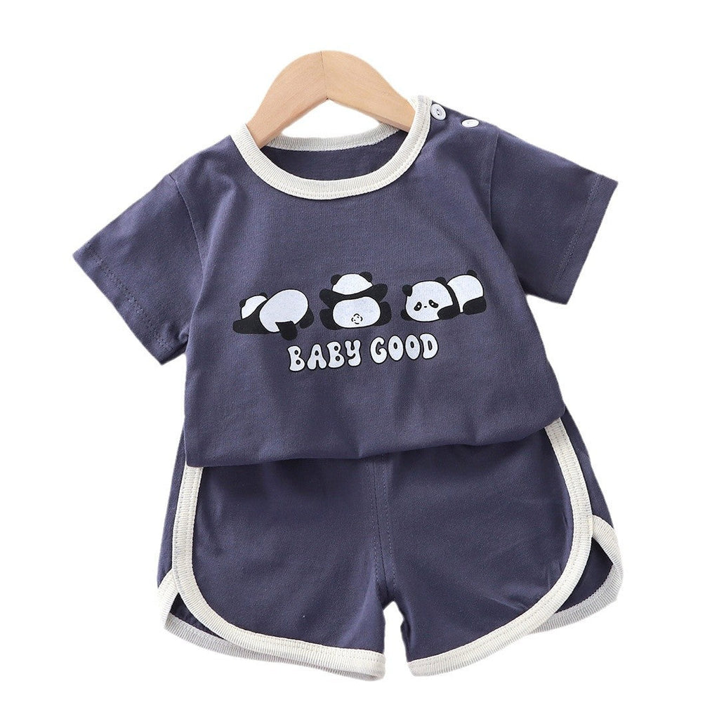 Children's Short-Sleeve Set Baby Summer T-Shirt Two-Piece Set by Baby Joy