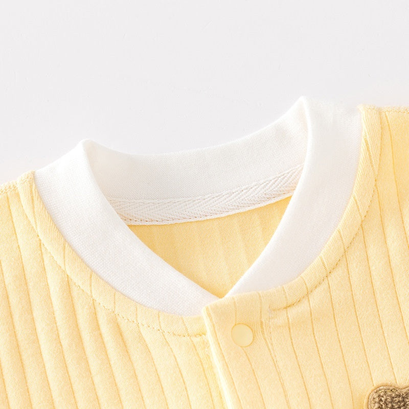 Infant Clothing Class A Pure Cotton Seamless Onesie Baby Pajamas Winter Underwear Crawling Suit by Baby Joy
