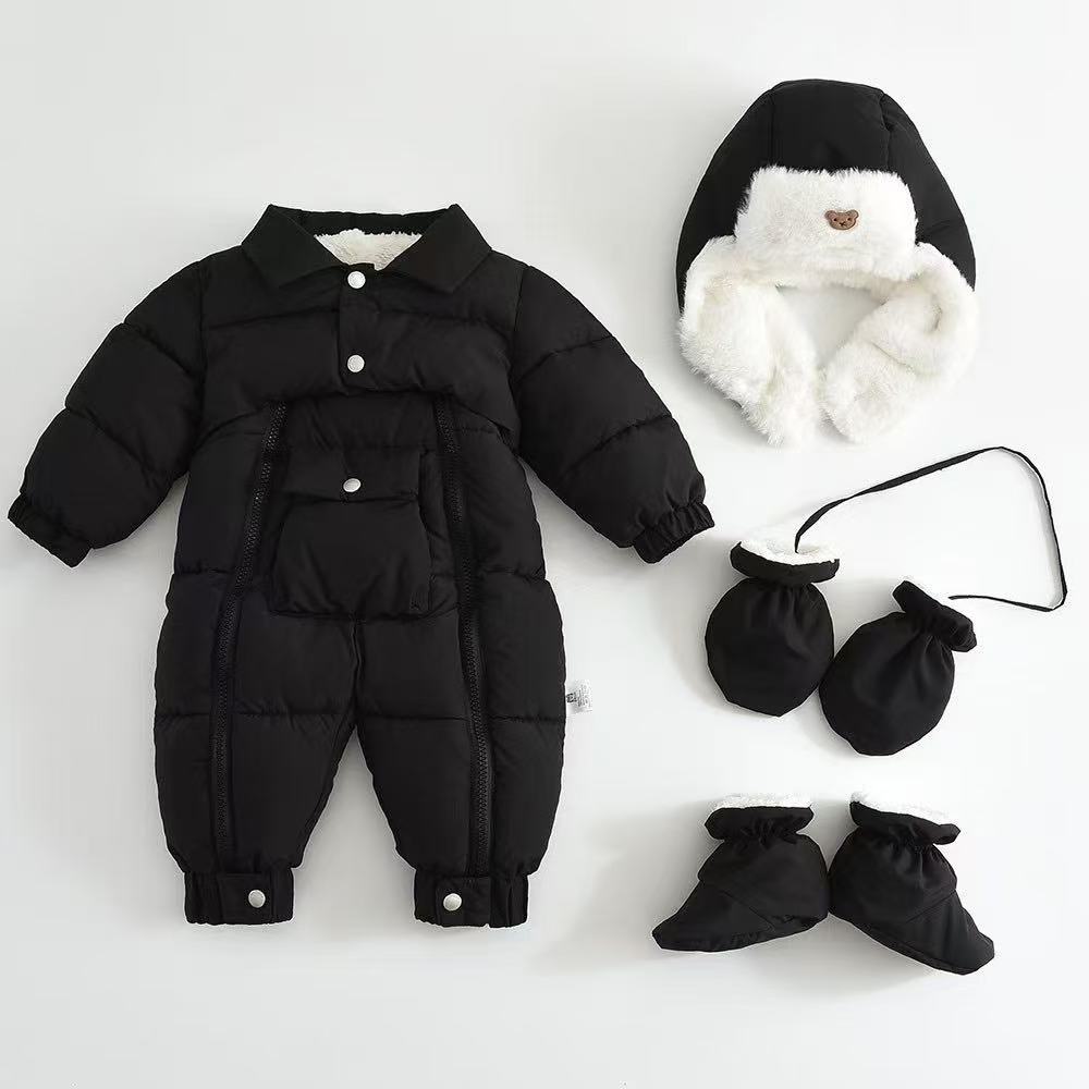 Baby Cotton-padded Thicken Crawler Suit Baby Children Romper by Baby Joy