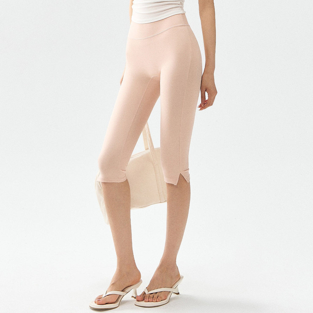 High-Waist Slim-Fit Yoga Leggings for Women – 7/8 Length Tight Fit Fitness Pants by FitiqueFit