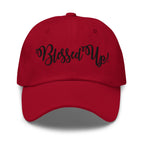 Embroidered Adjustable Baseball Cap - Blessed Up - F/b by inQue.Style