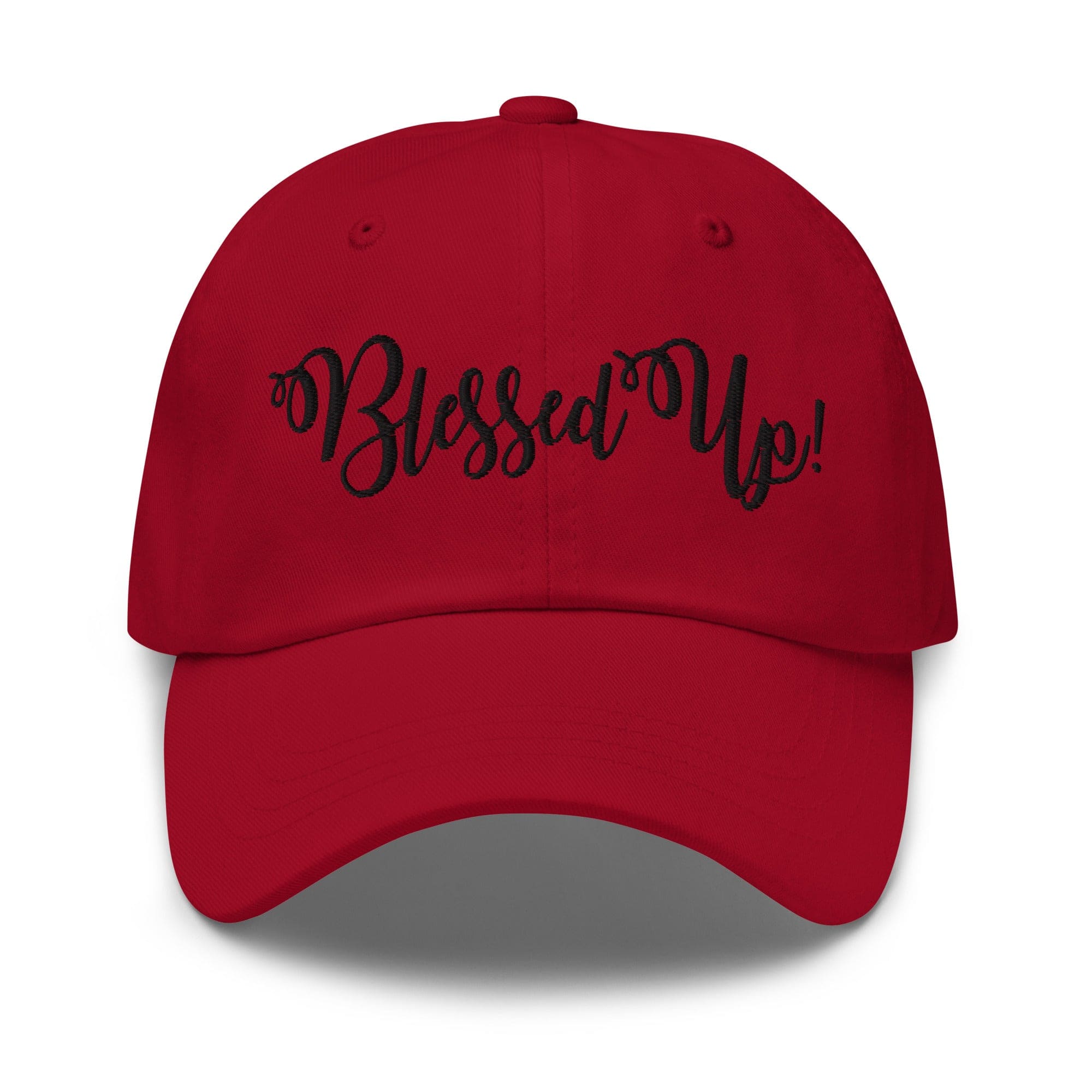 Embroidered Adjustable Baseball Cap - Blessed Up - F/b by inQue.Style