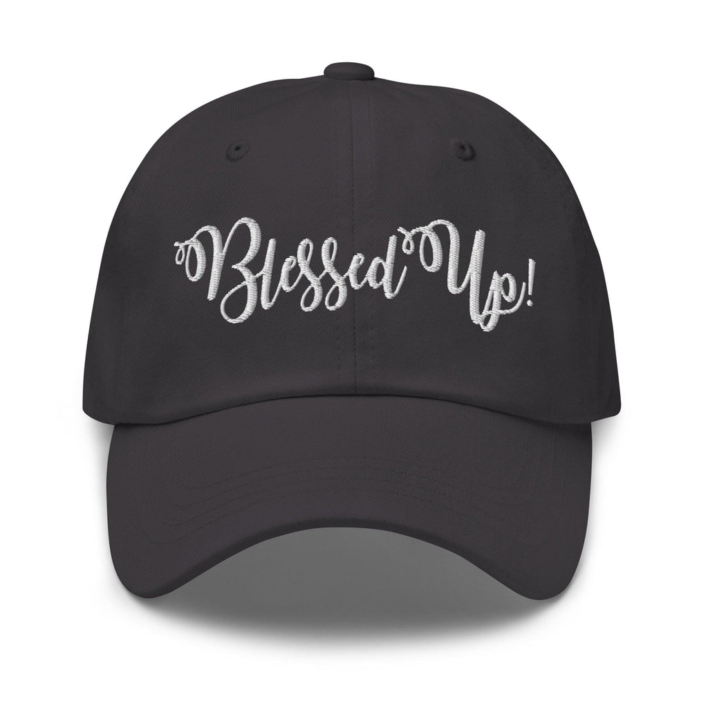 Embroidered Adjustable Baseball Cap - Blessed Up - F/b by inQue.Style