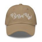 Embroidered Adjustable Baseball Cap - Blessed Up - F/b by inQue.Style