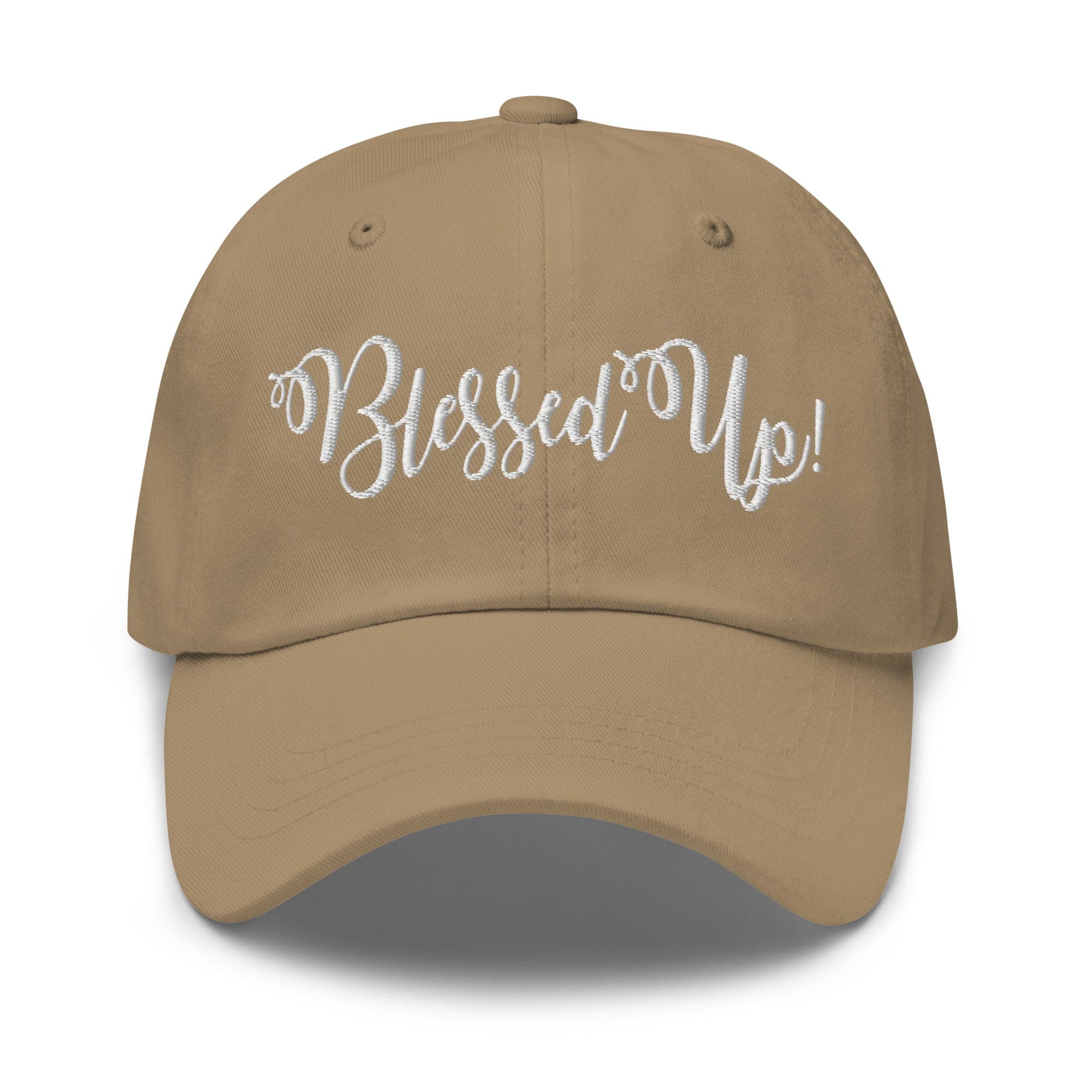 Embroidered Adjustable Baseball Cap - Blessed Up - F/b by inQue.Style