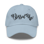 Embroidered Adjustable Baseball Cap - Blessed Up - F/b by inQue.Style