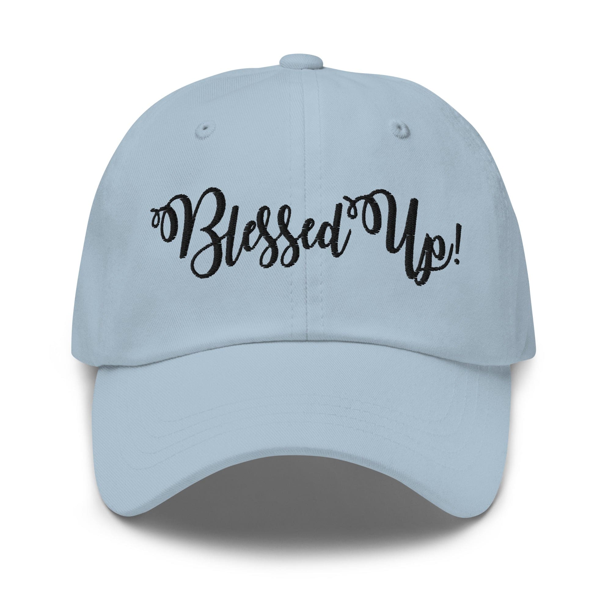 Embroidered Adjustable Baseball Cap - Blessed Up - F/b by inQue.Style
