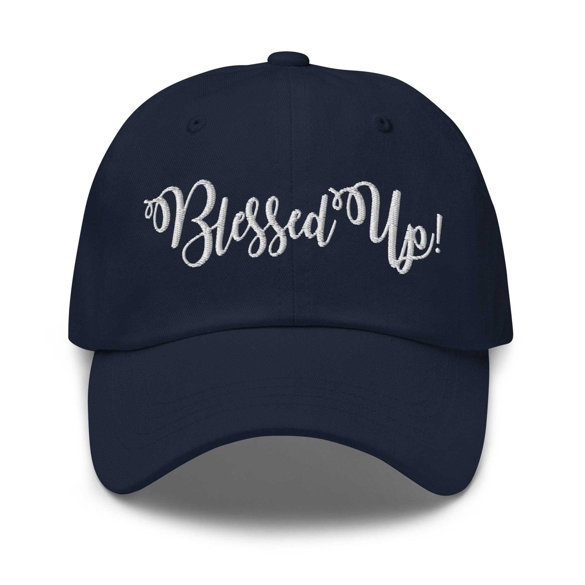 Embroidered Adjustable Baseball Cap - Blessed Up - F/b by inQue.Style