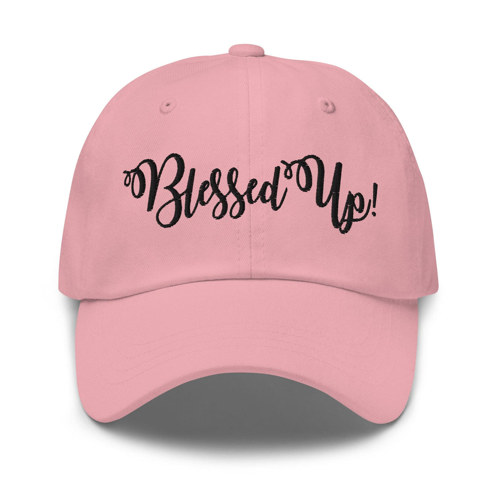 Embroidered Adjustable Baseball Cap - Blessed Up - F/b by inQue.Style