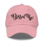 Embroidered Adjustable Baseball Cap - Blessed Up - F/b by inQue.Style