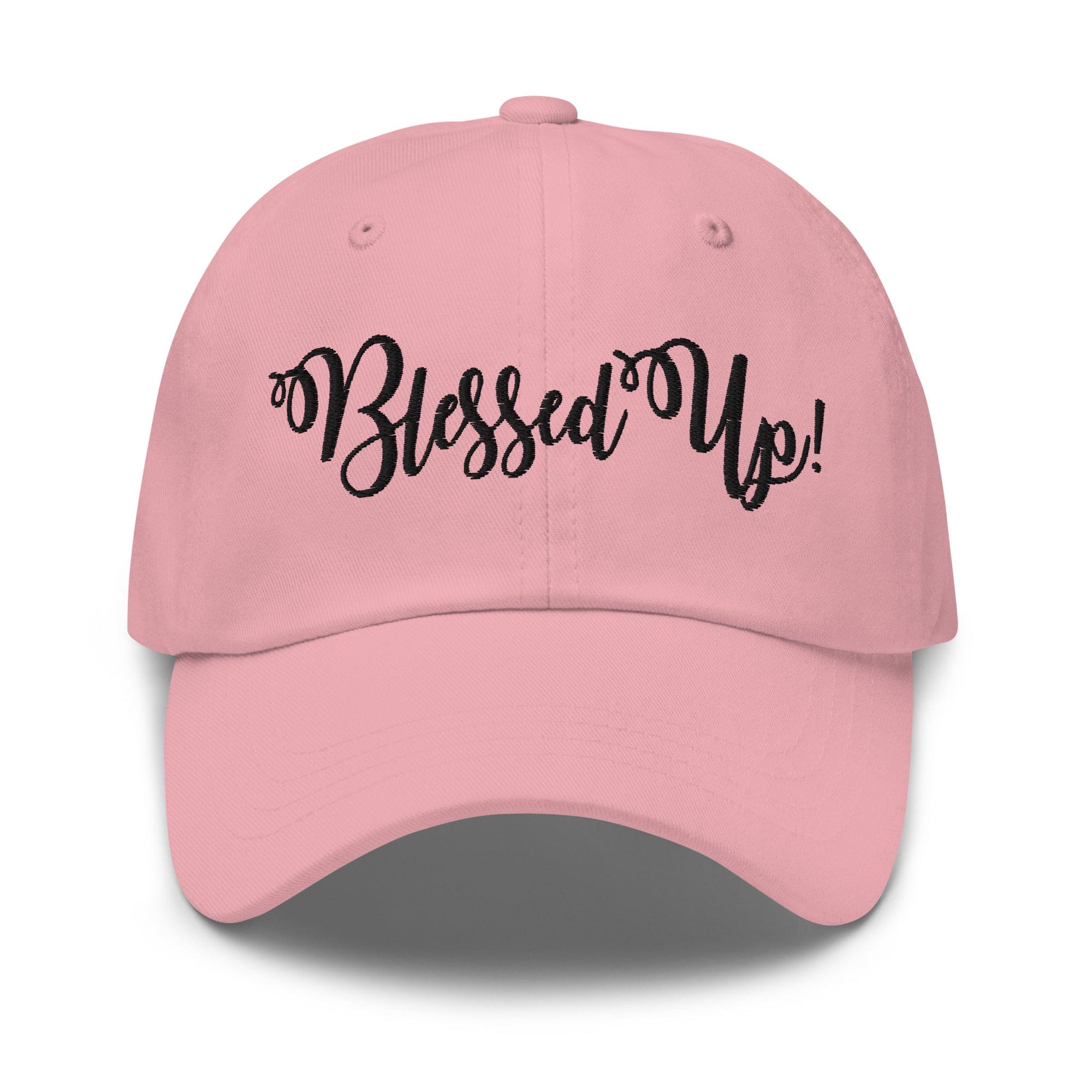 Embroidered Adjustable Baseball Cap - Blessed Up - F/b by inQue.Style