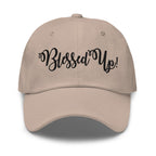 Embroidered Adjustable Baseball Cap - Blessed Up - F/b by inQue.Style