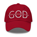 Embroidered Adjustable Baseball Cap - God Created Man in His Own Image - F/b by inQue.Style