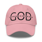 Embroidered Adjustable Baseball Cap - God Created Man in His Own Image - F/b by inQue.Style