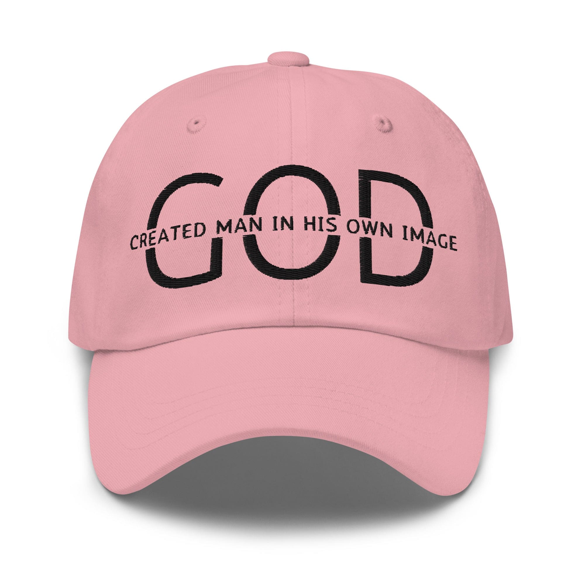 Embroidered Adjustable Baseball Cap - God Created Man in His Own Image - F/b by inQue.Style