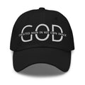 Embroidered Adjustable Baseball Cap - God Created Man in His Own Image - F/b by inQue.Style